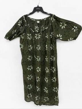 Midi dress, par & escala, 100% cotton, 3/4 sleeves size s/m